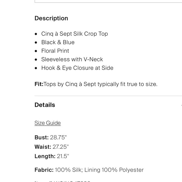 Cinq a Sept sleeveless blouse - Picture 4 of 4